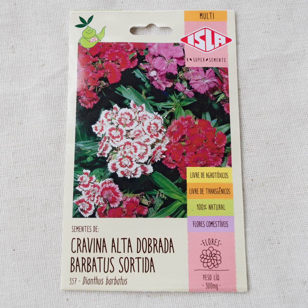 Sementes de Cravina Sortida ~ Dianthus barbatus