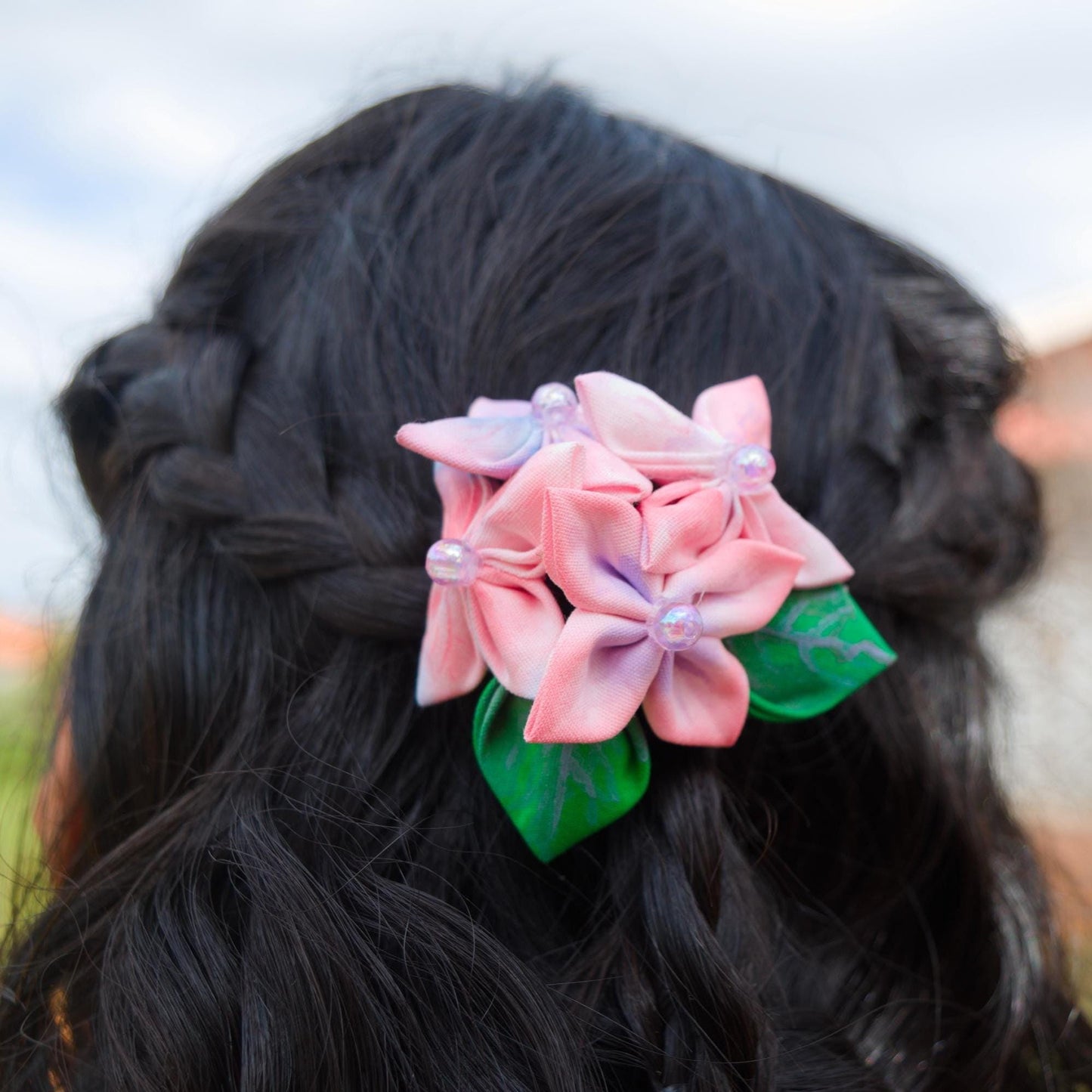Presilha de cabelo Hortência Sussurante