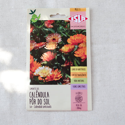 Kit 4 calêndulas comestíveis ~ Calendula officinalis