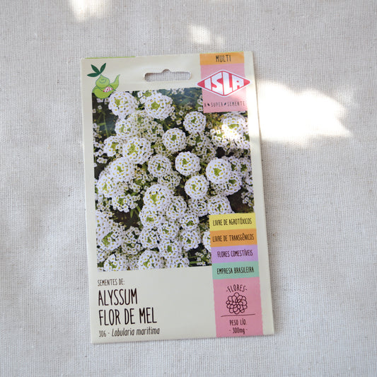 Sementes de Flor-de-Mel (Alyssum) ~ Lobularia maritima