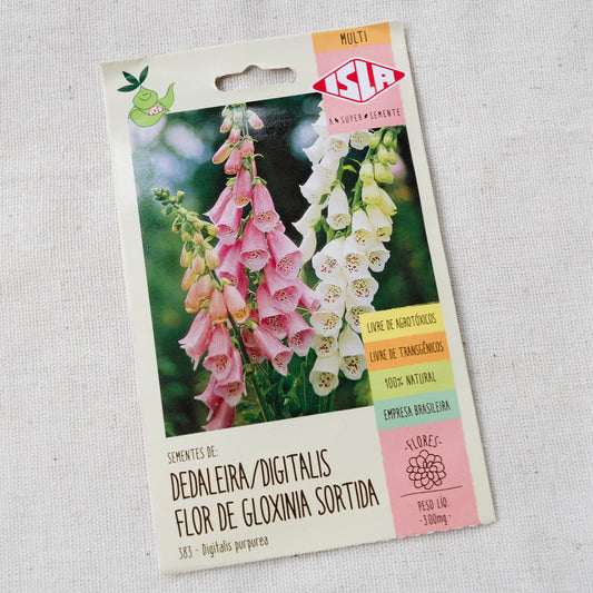 Sementes de Dedaleira/Gloxinia sortida ~ Digitalis purpurea