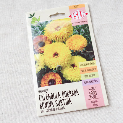 Kit 4 calêndulas comestíveis ~ Calendula officinalis