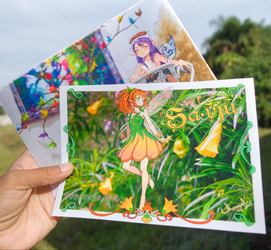 Tea & Petals Codex ~ Fairy Art Print/Postcard Set (2 pcs)