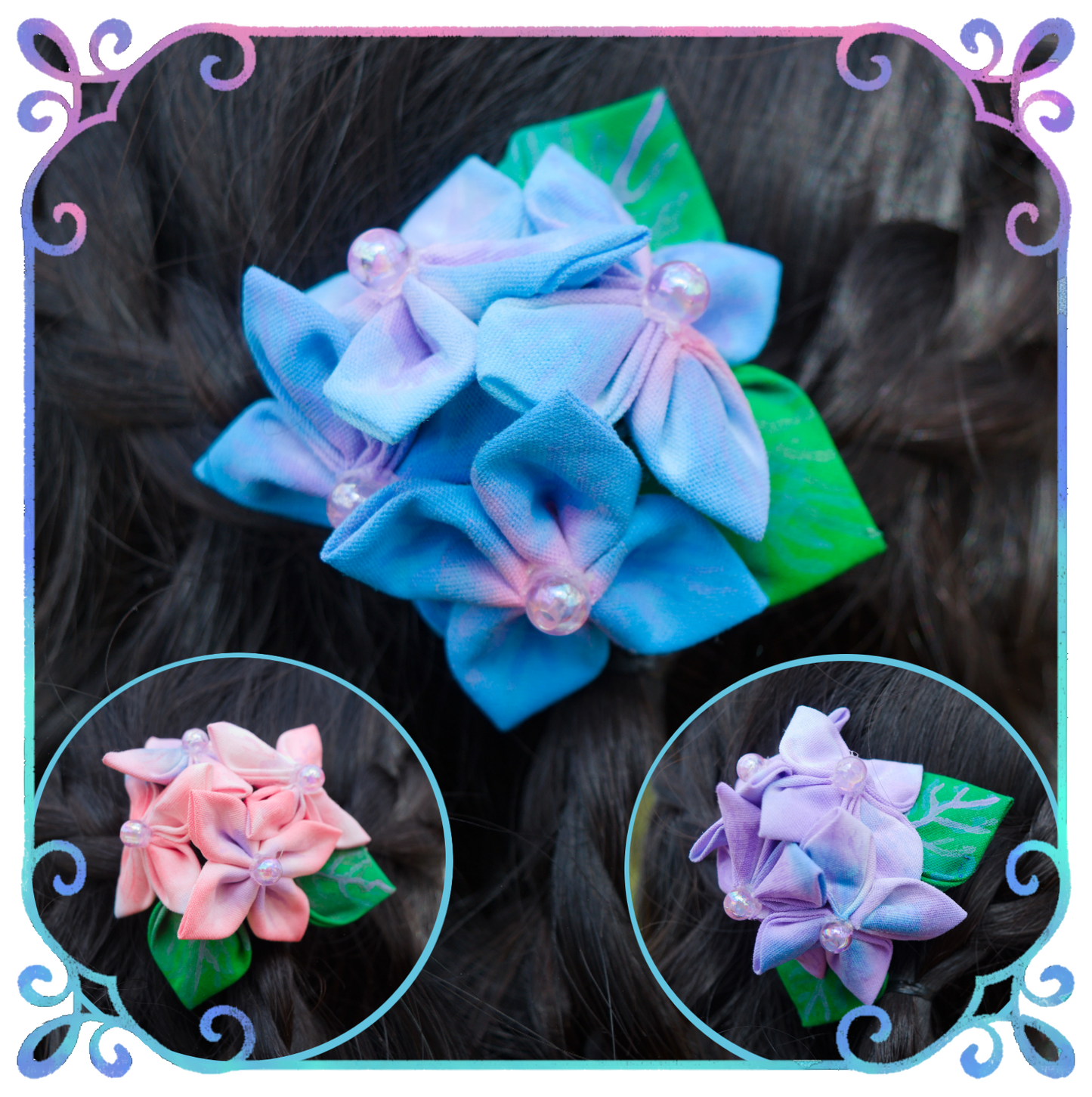 Presilha de cabelo Hortência Sussurante