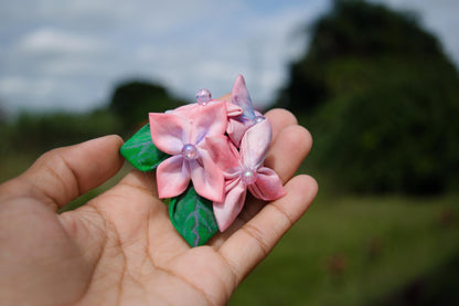 Presilha de cabelo Hortência Sussurante