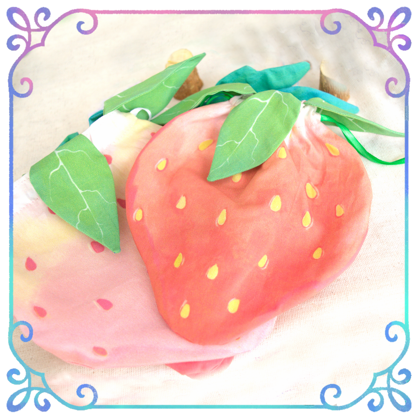 Bolsas de Frutas dos Reinos Verdejantes ~ Bolsa de puxar